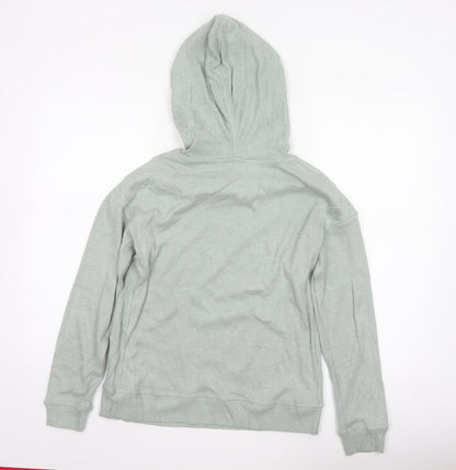 Fat Face Women’s Green UK 8 Hooded Rib Knit Pullover Jumper