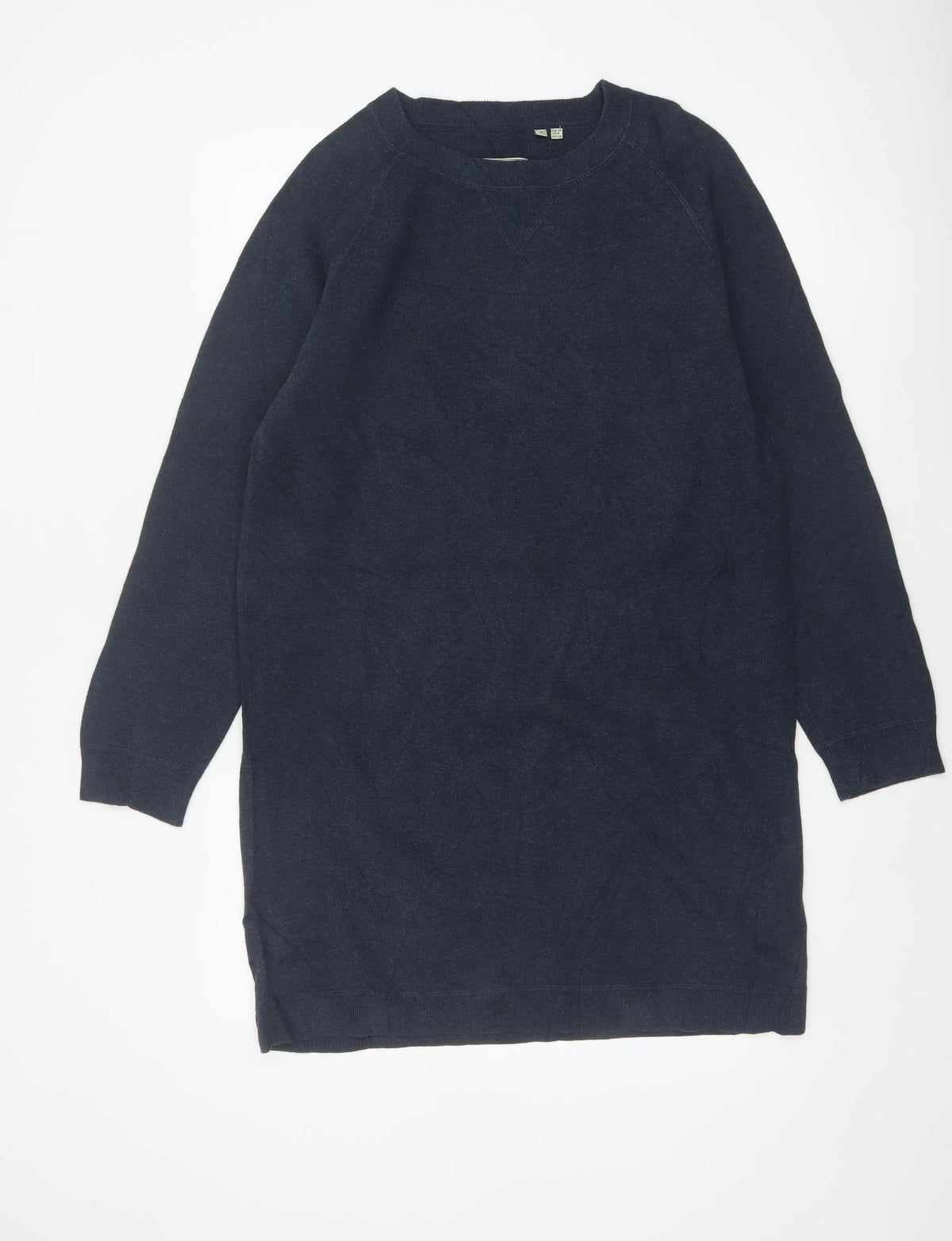 Superdry Women’s Blue UK 10 Knee Length Raglan Jumper Dress