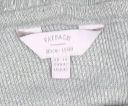 Rat Pacer Women Grey UK 14 Hooded High Neck Pullover Jumper