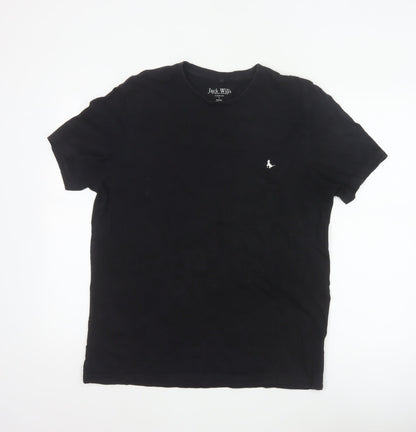 Jack Wills Men’s Black L Classic Fit Cotton Logo T-Shirt