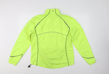 Karrimor Women’s Yellow UK 14 Running Windbreaker Reflective Full Zip