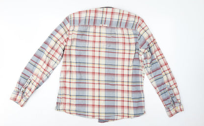 Fat Face Men’s Multicoloured Plaid Button-Down Shirt Size L Long Sleeve