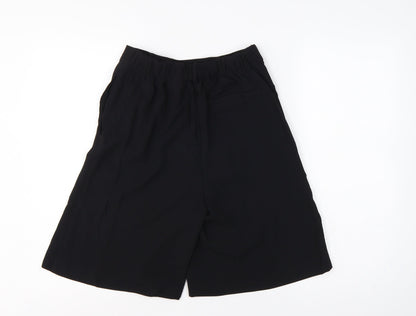 Marks and Spencer Women Black UK 6 High Rise Culotte Shorts Pockets