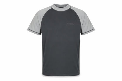 Mountain Warehouse Men’s Black Grey M Athletic Rash Guard T-Shirt