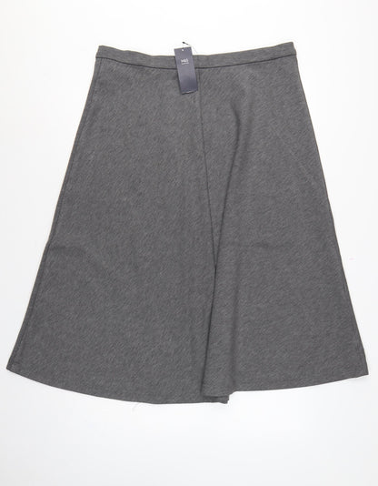 Marks and Spencer Women's Grey Marl UK 18 Wrap Long Skirt