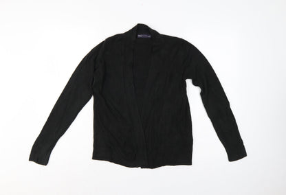 Marks and Spencer Women Black XS Open Knit Long Sleeve Cardigan