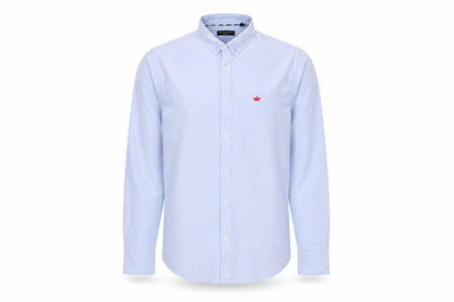 Brave Soul Men’s Blue M Cotton Button Down Long Sleeve Shirt