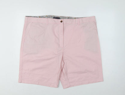 Marks & Spencer Women’s Pink Stripe Bermuda Shorts UK 24