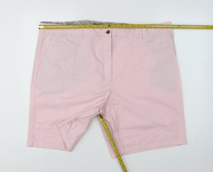 Marks & Spencer Women’s Pink Stripe Bermuda Shorts UK 24
