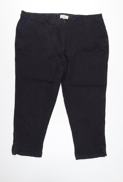 Fat Face Men’s Black Size 24 Tapered Stretch Cotton Blend Jeans Short