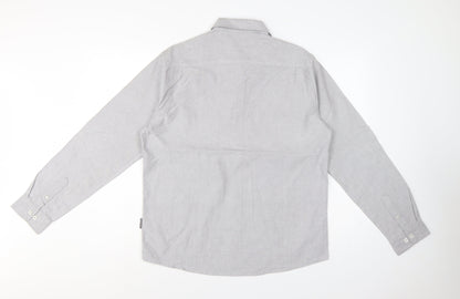 Peter Werth Men’s Grey L Castle Cotton Button-Down Long Sleeve Shirt