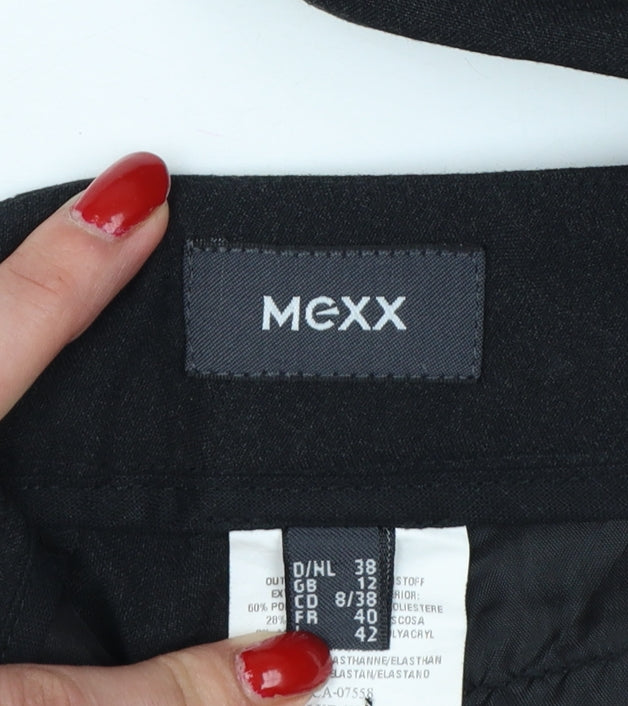 Mexx Women’s Black UK 12 Belted Bootcut Dress Trousers