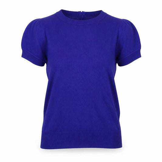 Ted Baker Women Purple UK 10 Short Sleeve Crew Neck Knit Jumper