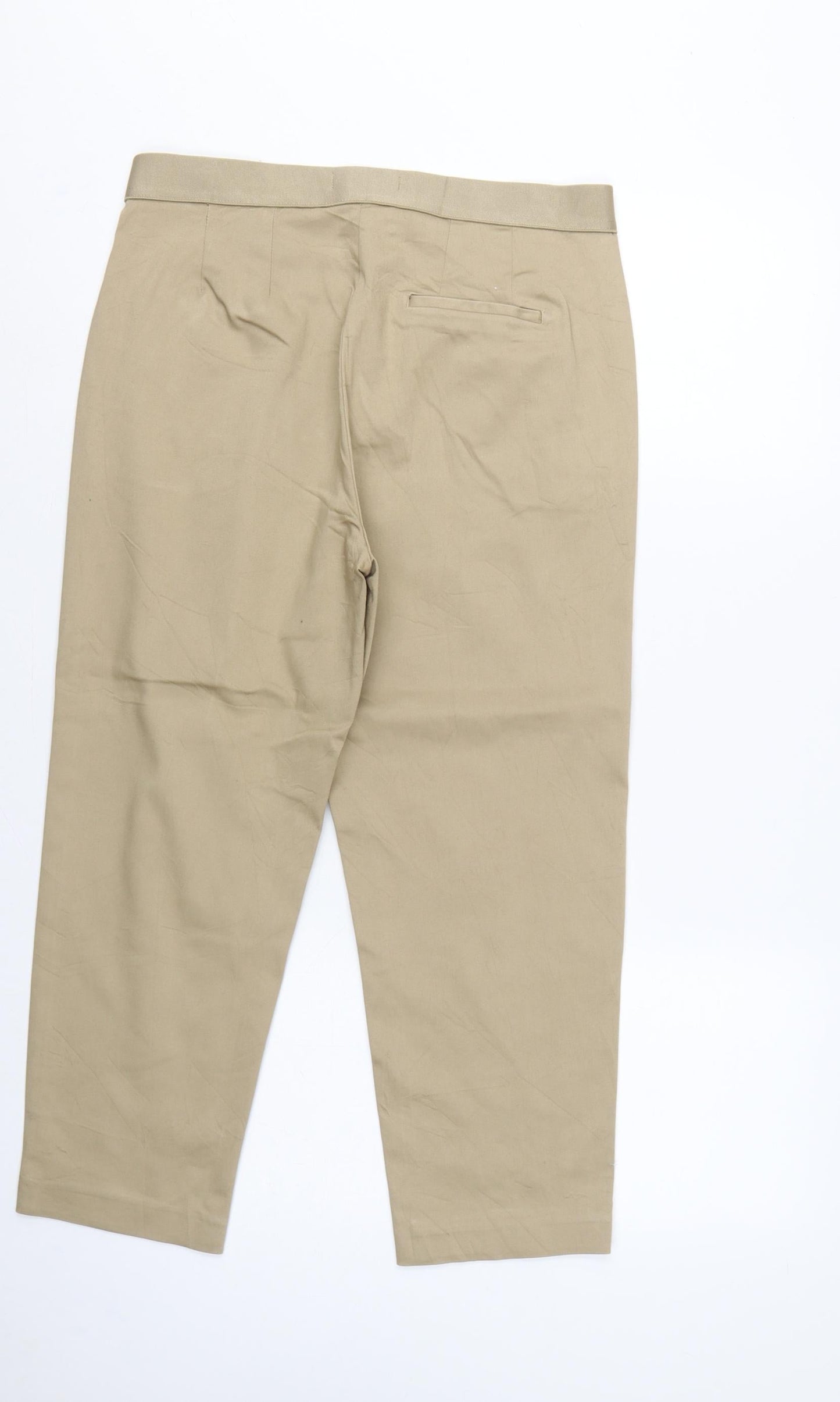 M&S The Mia Women Brown Size 12 Slim Long Straight Tailored Trousers