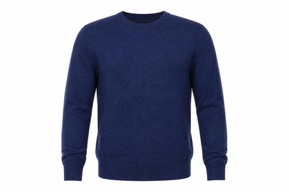 Paul Costelloe Men’s Blue Small Merino Wool Crew Neck Pullover Jumper
