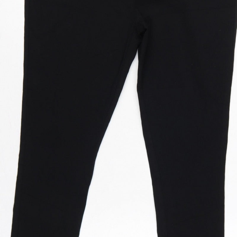 Dorothy Perkins Women Black UK 14 Slim Tapered Tailored Work Trousers