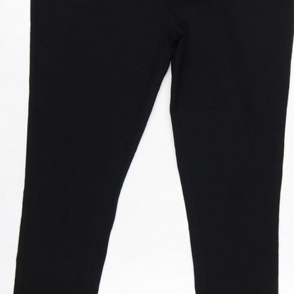 Dorothy Perkins Women Black UK 14 Slim Tapered Tailored Work Trousers