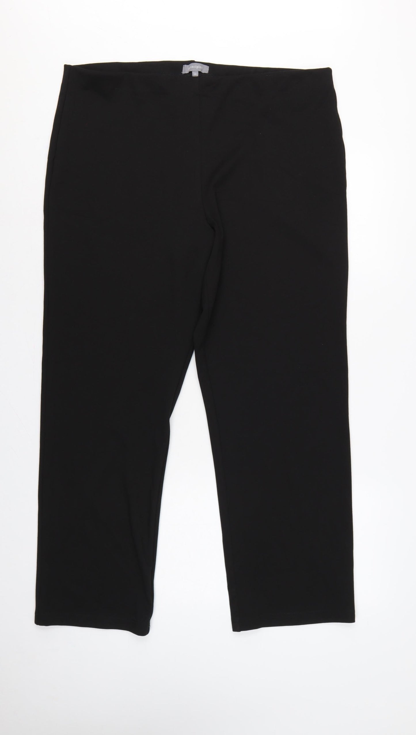 Principles Women’s Black Size 20 Straight Leg Pull-On Trousers