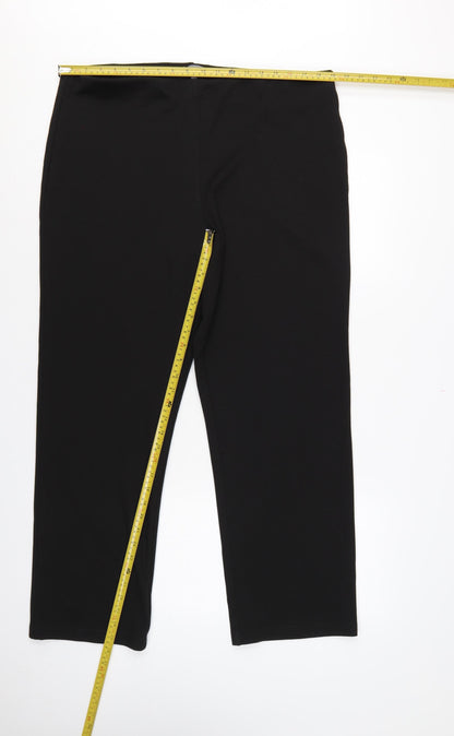 Principles Women’s Black Size 20 Straight Leg Pull-On Trousers