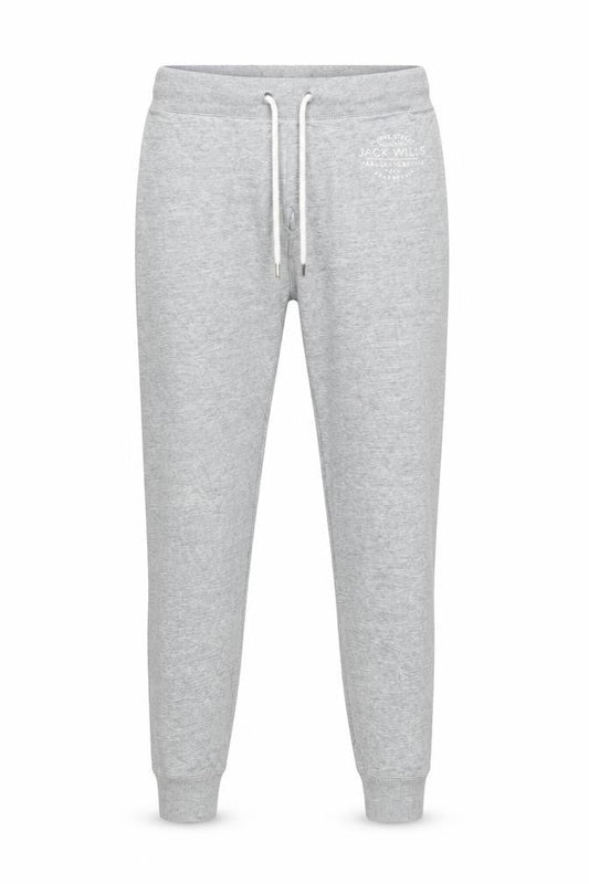 Jack Wills Women Grey UK 10 Logo Drawstring Cuffed Joggers