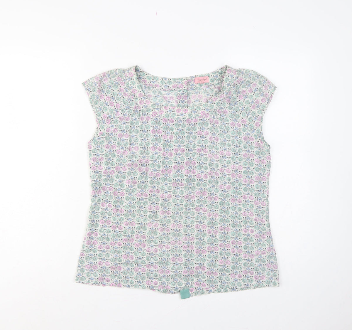 Phase Eight Women’s Multicoloured Floral Cap Sleeve Blouse Size 14