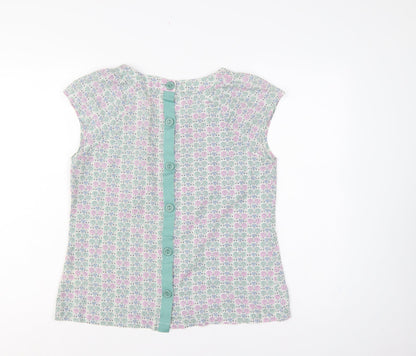 Phase Eight Women’s Multicoloured Floral Cap Sleeve Blouse Size 14