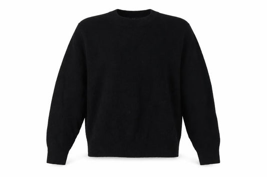 Uniqlo Women Black S 100% Wool Crew Neck Knit Pullover Jumper