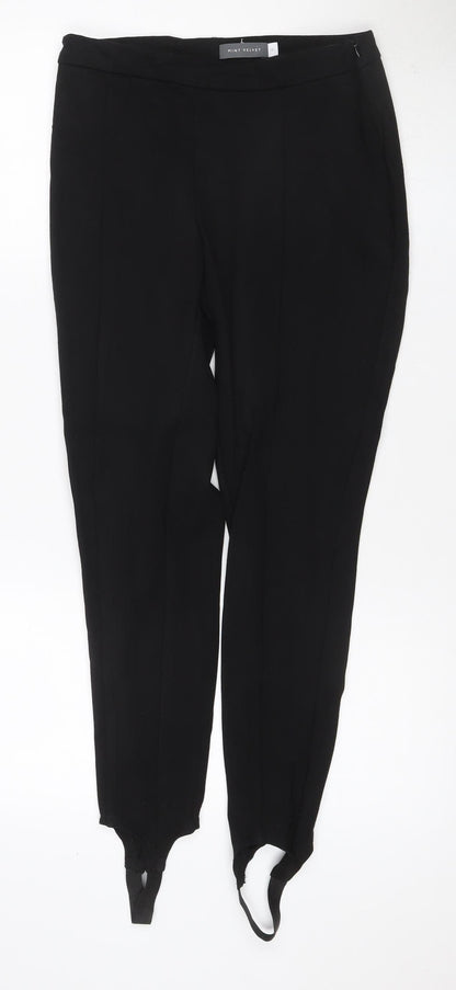 Mint Velvet Women Black Size 10 Stirrup Skinny Leggings Workwear
