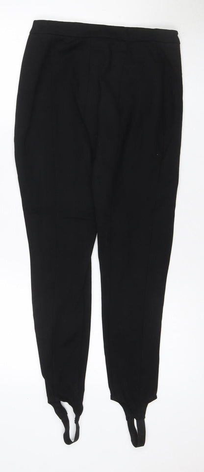 Mint Velvet Women Black Size 10 Stirrup Skinny Leggings Workwear