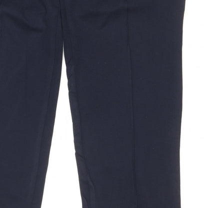 Marks and Spencer Women’s Navy Size 14 Tall Straight Dress Trousers