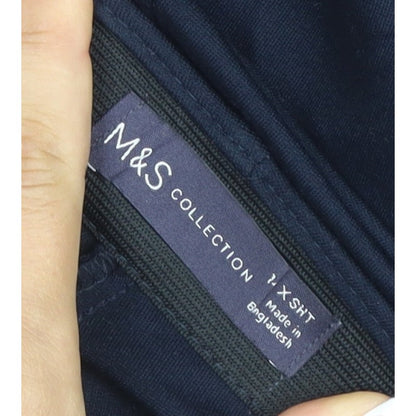 Marks and Spencer Women’s Navy Size 14 Tall Straight Dress Trousers