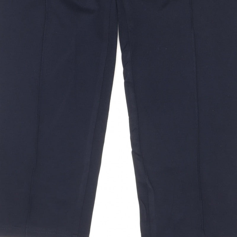Marks and Spencer Women’s Navy Size 14 Tall Straight Dress Trousers