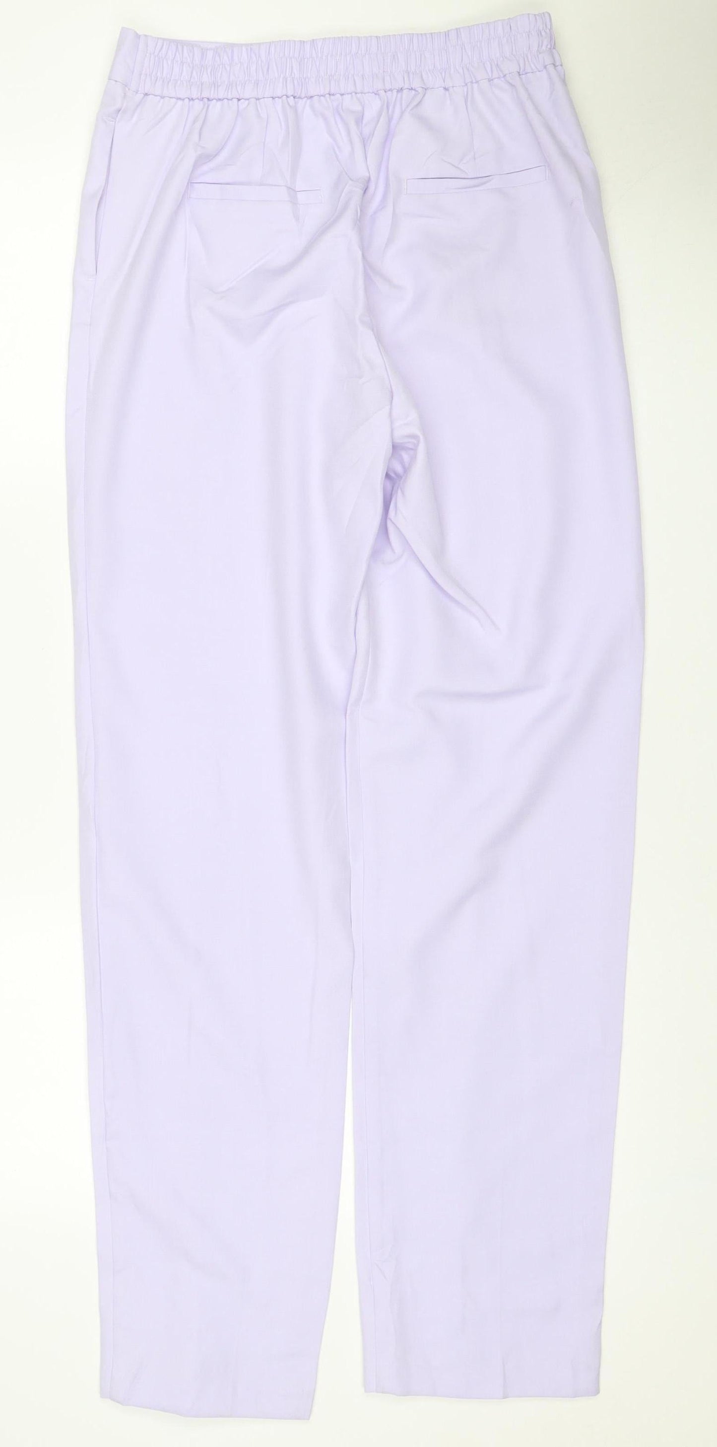 Marks and Spencer Women Purple Size 10 Long Elastic Waist Jogger Trousers