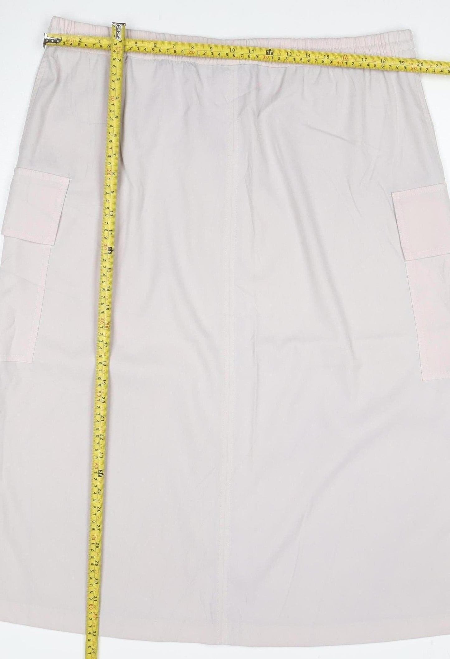 M&S Collection Women Beige Size 20 Long Cargo Drawstring Skirt