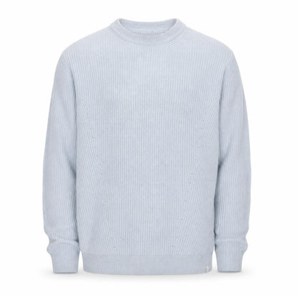 Minimum Men’s Blue M Cable-Knit Crew Neck Pullover Jumper