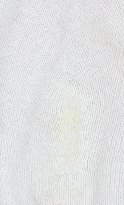 Marks and Spencer Men Ivory XL Lambswool Crew Neck Pullover Jumper