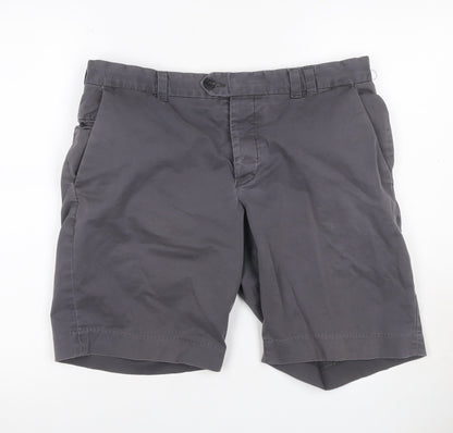 French Connection Men's Grey 34 Chino Shorts Cotton Stretch Casual