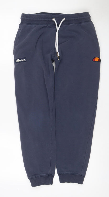 Ellesse Men’s Blue M Jogger Sweatpants Drawstring Logo