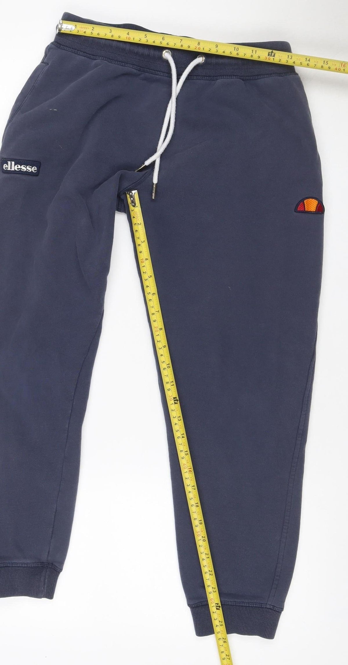 Ellesse Men’s Blue M Jogger Sweatpants Drawstring Logo