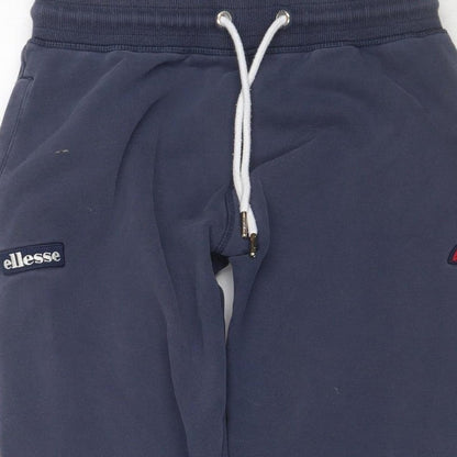 Ellesse Men’s Blue M Jogger Sweatpants Drawstring Logo