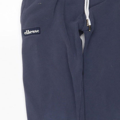 Ellesse Men’s Blue M Jogger Sweatpants Drawstring Logo