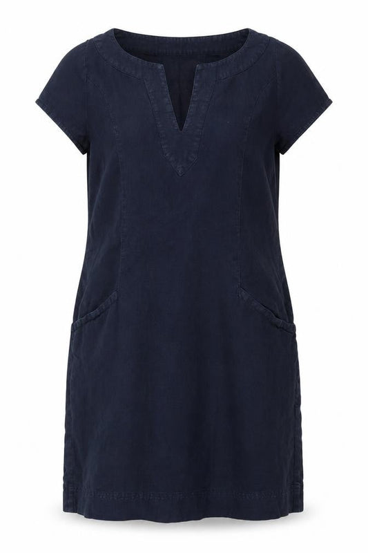 The White Company Women’s Blue Linen Size 6 Knee Length Shift Dress