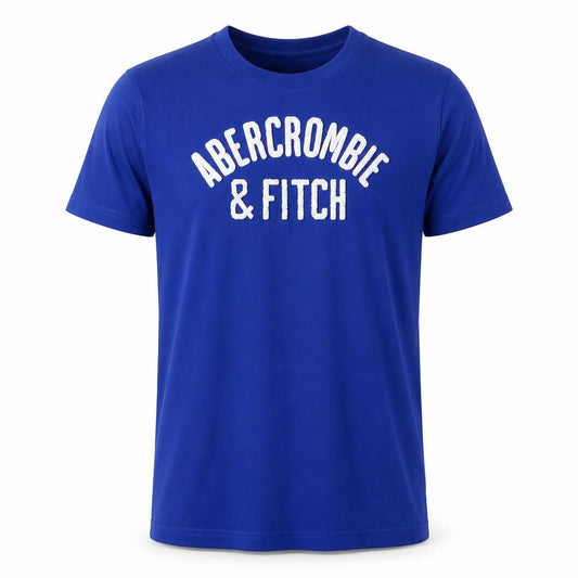 Abercrombie & Fitch Men Blue XL Muscle Logo Graphic Crew Neck T-Shirt