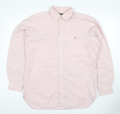 Ralph Lauren Men’s Pink S Classic Fit Cotton Button-Down Shirt