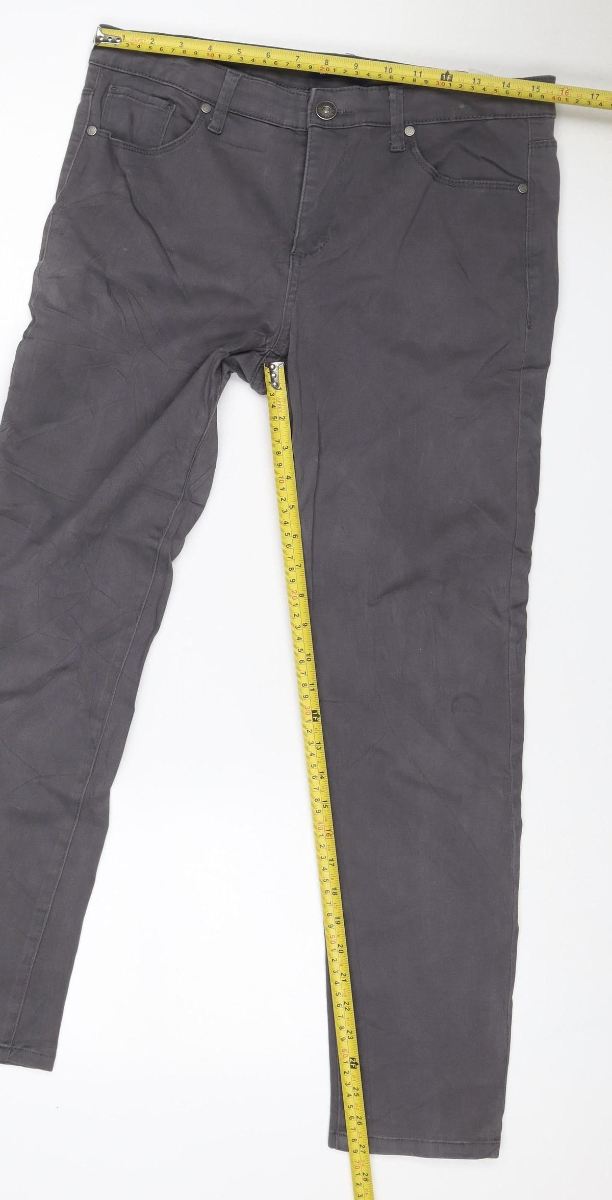 Bandolino Women’s Grey UK 12 Selene Capri Straight 5-Pocket Jeans