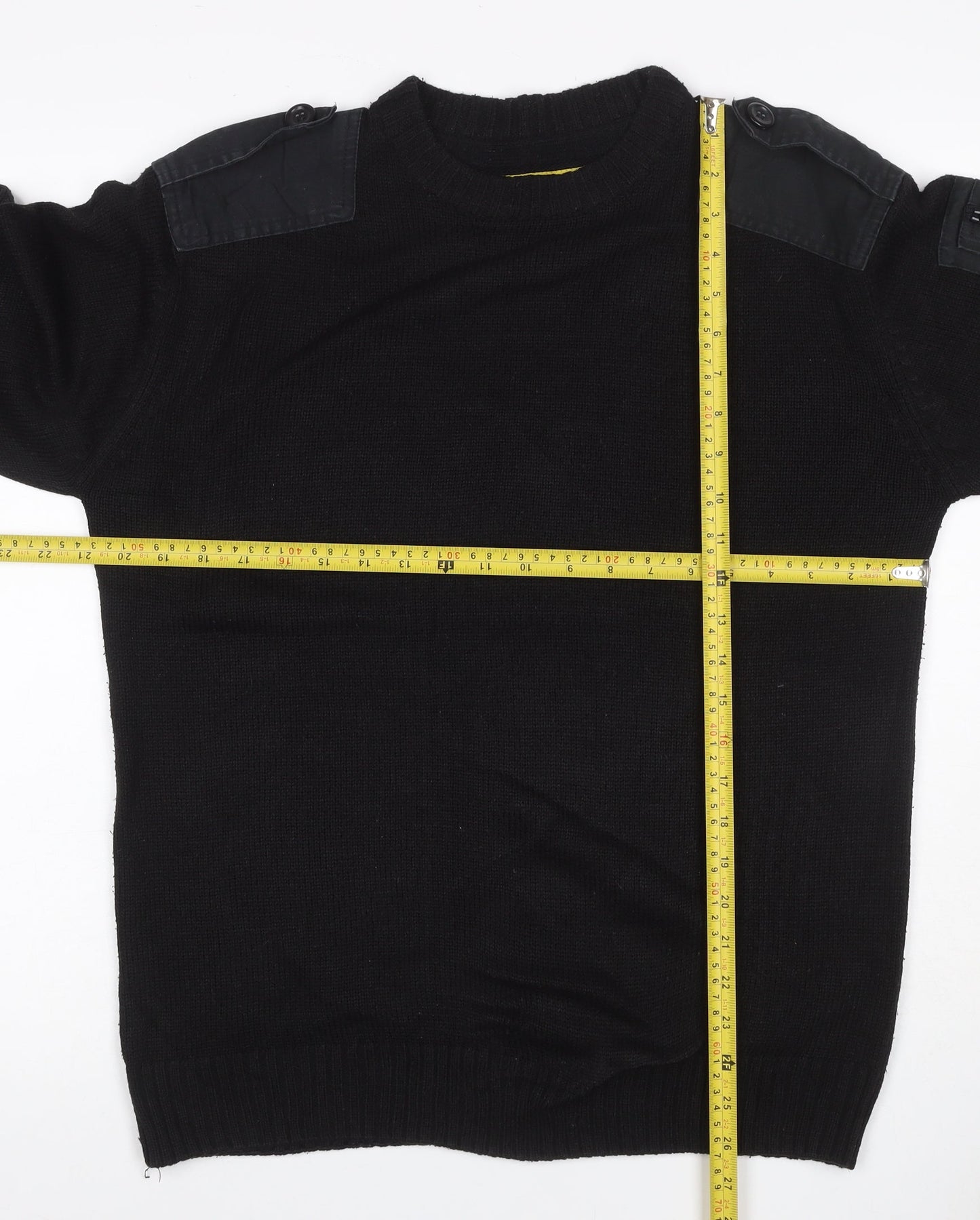 Workwear Men’s Black M Pullover Crew Neck Knit Utility Jumper