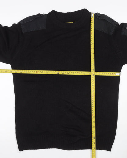 Workwear Men’s Black M Pullover Crew Neck Knit Utility Jumper