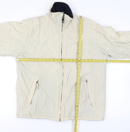 M For Sun Men's XXL Ivory Golf Full Zip Lined Jacket Pockets