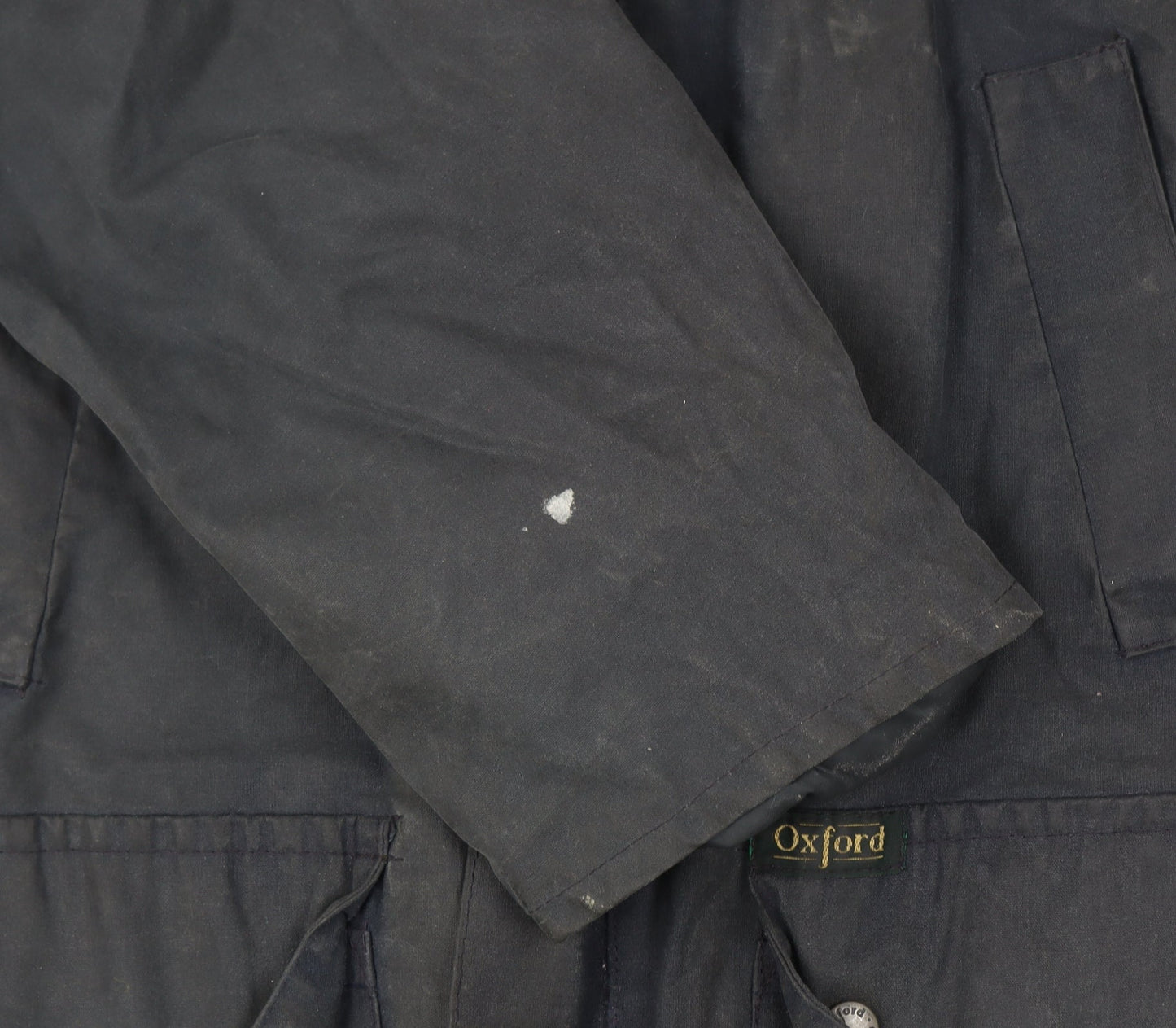 Oxford Blue Men’s 34 Navy Parka Jacket Long Outdoor Collared