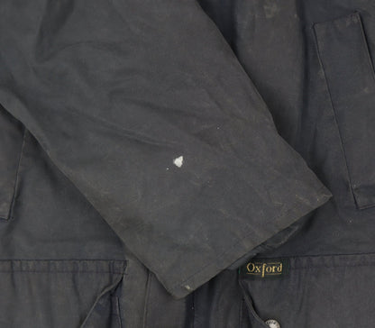 Oxford Blue Men’s 34 Navy Parka Jacket Long Outdoor Collared